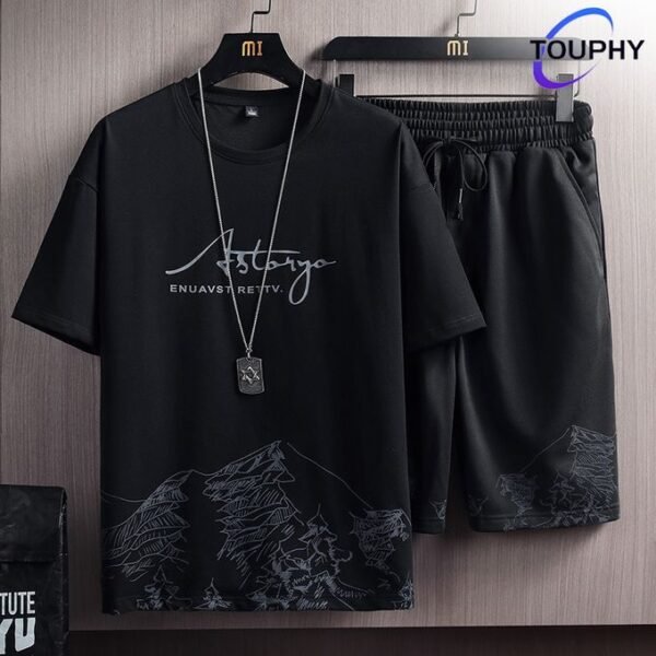 T-shirt + Short Combinaisons De Sport Et De Loisirs – Image 2